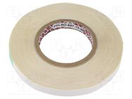 Tape: fixing; W: 15mm; L: 50m; Thk: 0.175mm; colourless; polyacrylic PPI