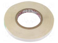 Tape: fixing; W: 15mm; L: 50m; Thk: 0.175mm; colourless; polyacrylic PPI