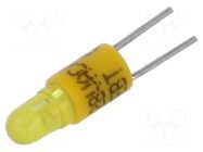 LED lamp; yellow; BI-PIN; 28VDC; 28VAC; plastic; 3mm; Leads: 2pin CML INNOVATIVE TECHNOLOGIES