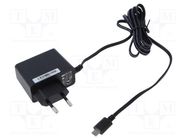 Power supply: switched-mode; mains,plug; 5VDC; 3A; 15W; Plug: EU POS