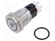 Switch: vandal resistant; Pos: 2; SPDT; 0.5A/220VAC; 2A/24VDC; IP65 E-SWITCH