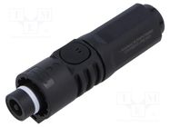 Connector: DC supply; SurLok Plus; female; 10.3mm; PIN: 1; crimped AMPHENOL