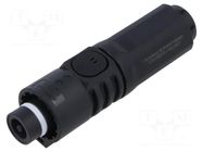 Connector: DC supply; SurLok Plus; female; 10.3mm; PIN: 1; crimped AMPHENOL