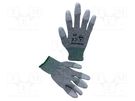 Protective gloves; ESD; S; Application: general purpose; grey EUROSTAT GROUP