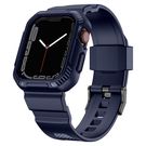 Kingxbar CYF106 2in1 armored case for Apple Watch SE, 9, 8, 7, 6, 5, 4, 3, 2, 1 (41, 40, 38 mm) with strap blue, Kingxbar