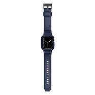 Kingxbar CYF106 2in1 armored case for Apple Watch SE, 9, 8, 7, 6, 5, 4, 3, 2, 1 (41, 40, 38 mm) with strap blue, Kingxbar