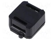Enclosure: junction box; X: 44.4mm; Y: 57.2mm; Z: 25mm; black ITALTRONIC