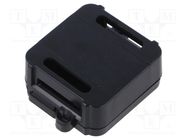 Enclosure: junction box; X: 44.4mm; Y: 57.2mm; Z: 19mm; black ITALTRONIC