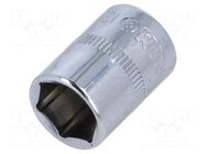 Socket; 6-angles,socket spanner; HEX 13mm; 1/4" IRIMO