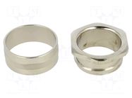 Straight terminal connector; brass; HelaGuard SC; IP40; Size: 50 HELLERMANNTYTON