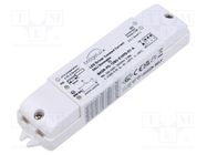 Power supply: switched-mode; LED; 12W; 2.42VDC; 150÷700mA; OUT: 1 BRIDGELUX