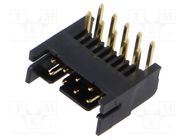 Socket; PCB-cable/PCB; male; DF11; 2mm; PIN: 10; THT; on PCBs HIROSE