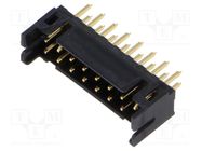 Socket; PCB-cable/PCB; male; DF11; 2mm; PIN: 16; THT; on PCBs HIROSE