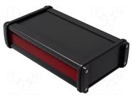 Enclosure: with panel; NoVoTronic; X: 106mm; Y: 180mm; Z: 49mm; black ROSE