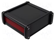 Enclosure: with panel; NoVoTronic; X: 126mm; Y: 120mm; Z: 49mm; black ROSE
