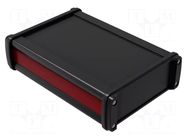 Enclosure: with panel; NoVoTronic; X: 126mm; Y: 180mm; Z: 49mm; black ROSE