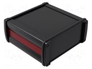 Enclosure: with panel; NoVoTronic; X: 157mm; Y: 180mm; Z: 69mm; black ROSE