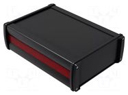 Enclosure: with panel; NoVoTronic; X: 157mm; Y: 220mm; Z: 69mm; black ROSE