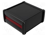 Enclosure: with panel; NoVoTronic; X: 190mm; Y: 90mm; Z: 180mm; black ROSE