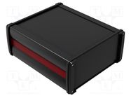 Enclosure: with panel; NoVoTronic; X: 190mm; Y: 90mm; Z: 220mm; black ROSE