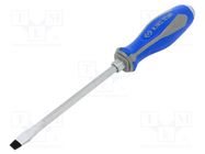 Screwdriver; slot; for impact,assisted with a key; 8,0x1,2mm KING TONY