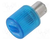 Signallers accessories: bulb; LED; blue; 24VDC; 24VAC; IK EMAS