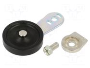 Driving head; lever R 56mm, plastic roller Ø35mm; FC/FD/FL/FP PIZZATO ELETTRICA