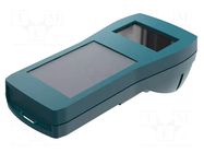 Enclosure: for display; X: 84mm; Y: 180mm; Z: 53.5mm; ABS; ocean blue ROSE