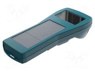 Enclosure: for display; X: 97mm; Y: 229mm; Z: 53.5mm; ABS; ocean blue ROSE