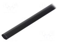 Heat shrink sleeve; glued; 22mm; L: 1m; black; Temp: -25÷125°C RADPOL