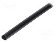 Heat shrink sleeve; glued; 3: 1; 35mm; L: 1m; black; Temp: -25÷125°C RADPOL