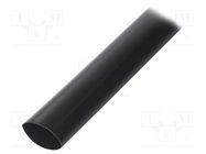 Heat shrink sleeve; glued; 52mm; L: 1m; black; Temp: -25÷125°C RADPOL