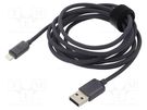 Cable; USB 2.0; Apple Lightning plug,USB A socket; 2m; black BASEUS