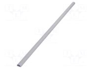Closed cable trunkings; silver; L: 1.1m; W: 33mm; H: 18mm; aluminium GOOBAY