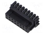 Connector: wire-wire/PCB; plug; female; PIN: 16; SignalBee; IDC HIROSE