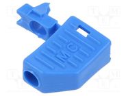 Accessories: plug case; blue; Overall len: 17.8mm STÄUBLI