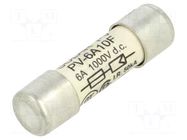 Fuse: fuse; gPV; 6A; 1kVDC; ceramic,cylindrical; 10.3x38mm BUSSMANN