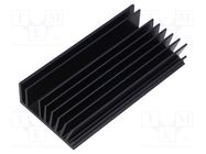 Heatsink: extruded; grilled; black; L: 100mm; W: 50mm; H: 20mm FISCHER ELEKTRONIK