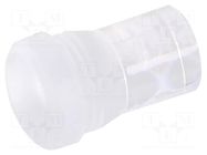 Fiber for LED; Ø5.2mm; L: 6.3mm; round; Front: flat; straight; IP68 MENTOR