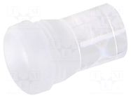 Fiber for LED; Ø5.2mm; L: 6.3mm; round; Front: flat; straight; IP68 MENTOR