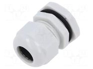 Cable gland; PG16; polyamide; light grey KRADEX