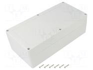 Enclosure: multipurpose; X: 120mm; Y: 240mm; Z: 75mm; ZP; ABS; gasket KRADEX