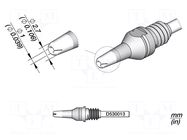 Tip: for desoldering irons; 2.7x1mm JBC TOOLS