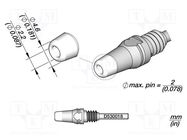 Tip: for desoldering irons; 4.6x2.2mm JBC TOOLS