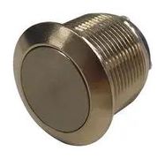 PUSHBUTTON, METAL, FLAT, 19MM