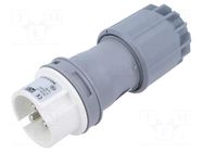 Connector: AC supply; plug; male; 16A; 42VDC; IEC 60309; IP44; PIN: 3 PCE