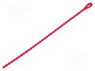 Cable tie; coral,multi use; L: 127mm; red; polyamide; Ømax: 31.8mm ESSENTRA