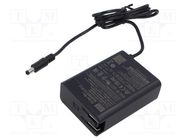 Power supply: switching; mains,plug; 15VDC; 5.5A; 82.5W; 91% MEAN WELL