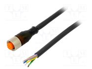 Connection lead; M12; PIN: 8; straight; 2m; plug; 30VAC; 2A; RKT; IP67 