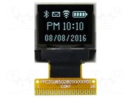 Display: OLED; graphical; 0.66"; 64x48; Dim: 18.46x18.1x1.3mm RAYSTAR OPTRONICS